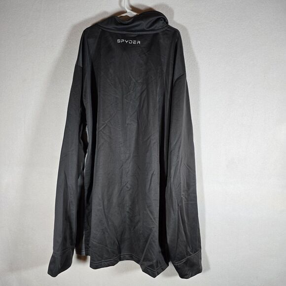 New Mens Spyder Empire Fleece Pockets Jacket Gray/grey Xl Full Zip - Picture 9 of 12